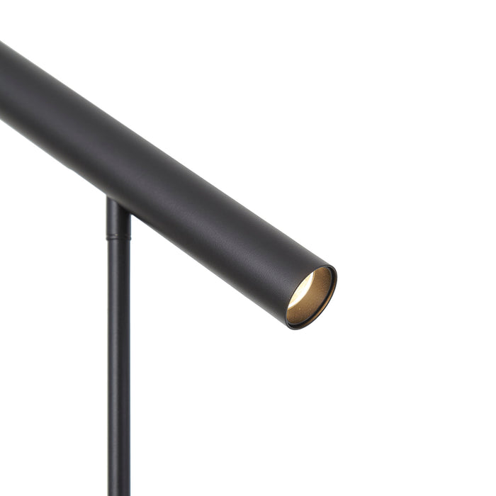 QAZQA Moderne tafellamp zwart incl. LED met touch dimmer - Neva