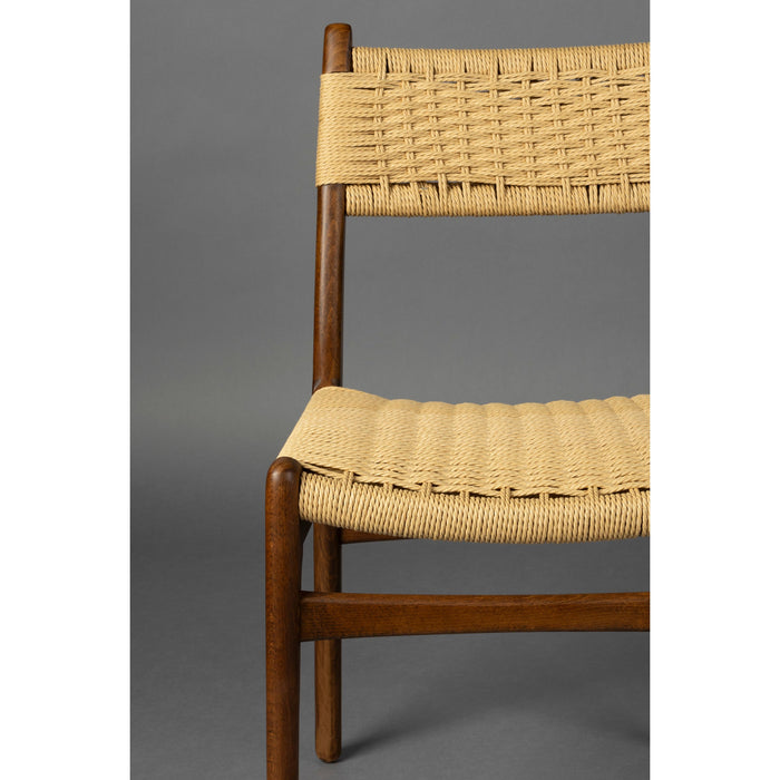 Dutchbone Cecile Stoel - Set van 2 - Bruin