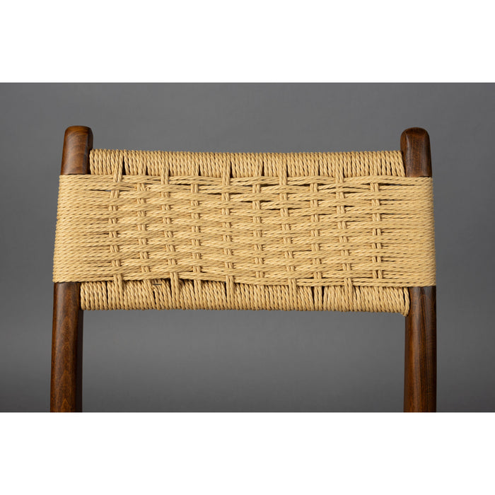 Dutchbone Cecile Stoel - Set van 2 - Bruin