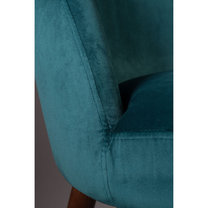 Dutchbone Barbara Eetkamerstoelen Blauw - Set van 2