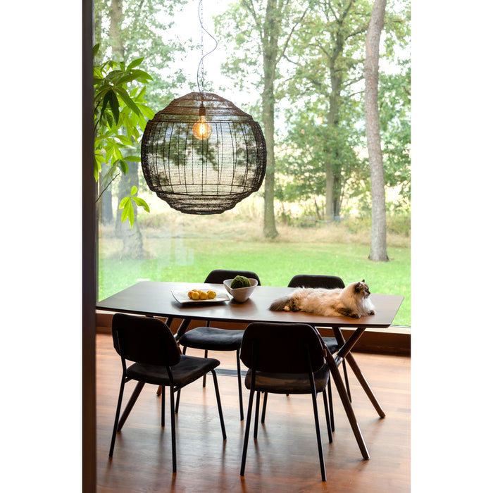 Dutchbone Darby Eetkamerstoelen Zwart - Set van 2