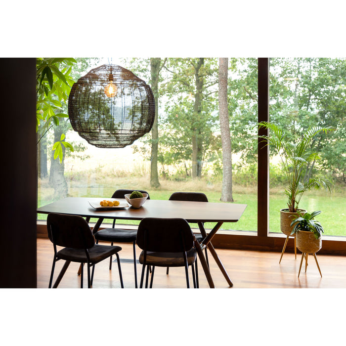 Dutchbone Darby Eetkamerstoelen Zwart - Set van 2