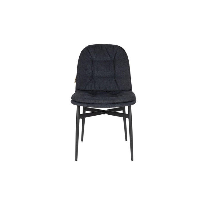 Dutchbone Jade Eetkamerstoelen Blauw - Set van 2