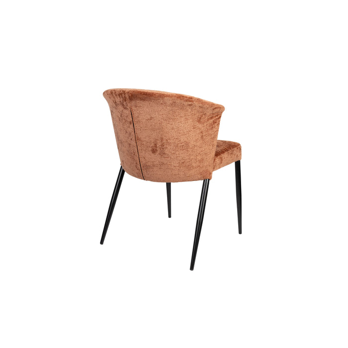 Dutchbone Georgia Eetkamerstoelen Terracotta - Set van 2