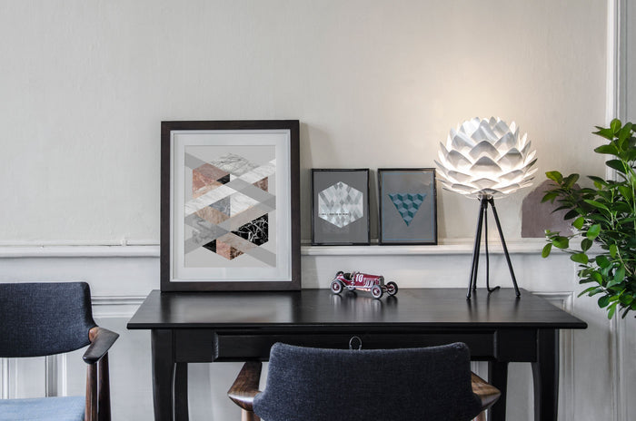 Umage Silvia Mini tafellamp Ø32 zwart onderstel, messing