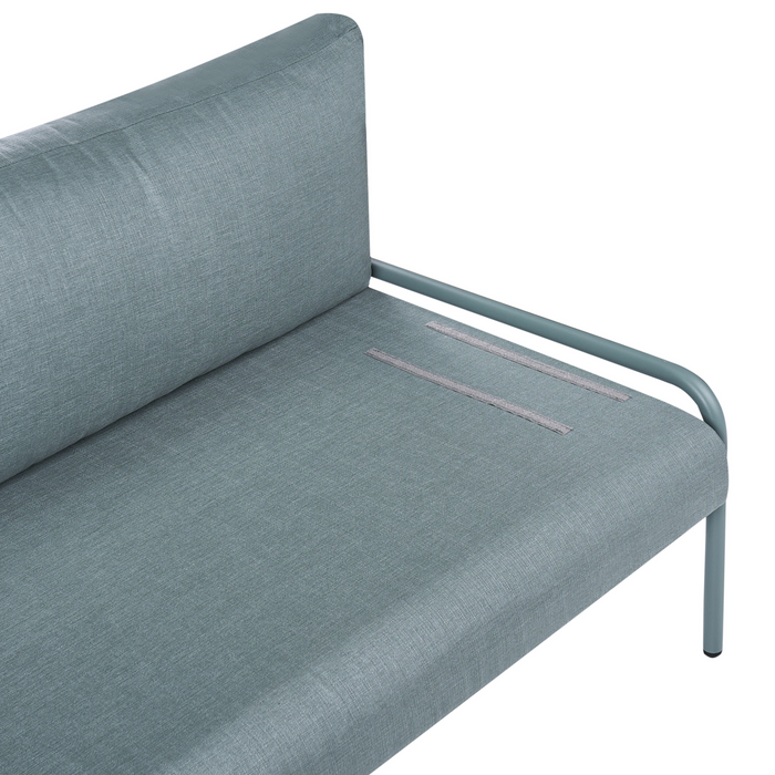 Beliani - SOLOFRA - Tuinbank 2-zits - Mintgroen - Aluminium
