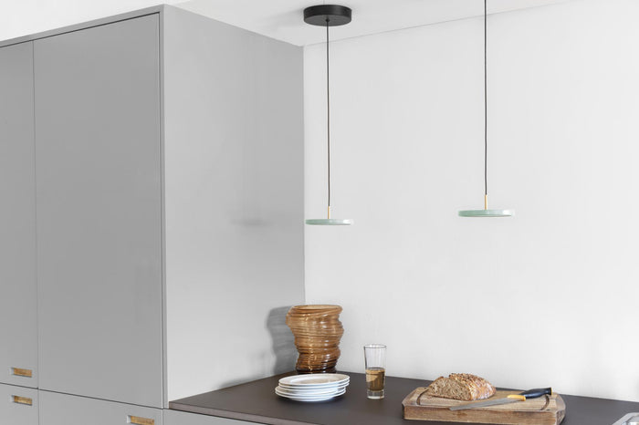 Asteria Micro hanglamp dimbaar LED Ø15 messing|saffraangeel