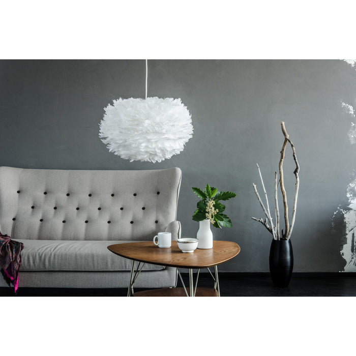 Umage Eos hanglamp medium Ø45 wit snoer, lichtblauw