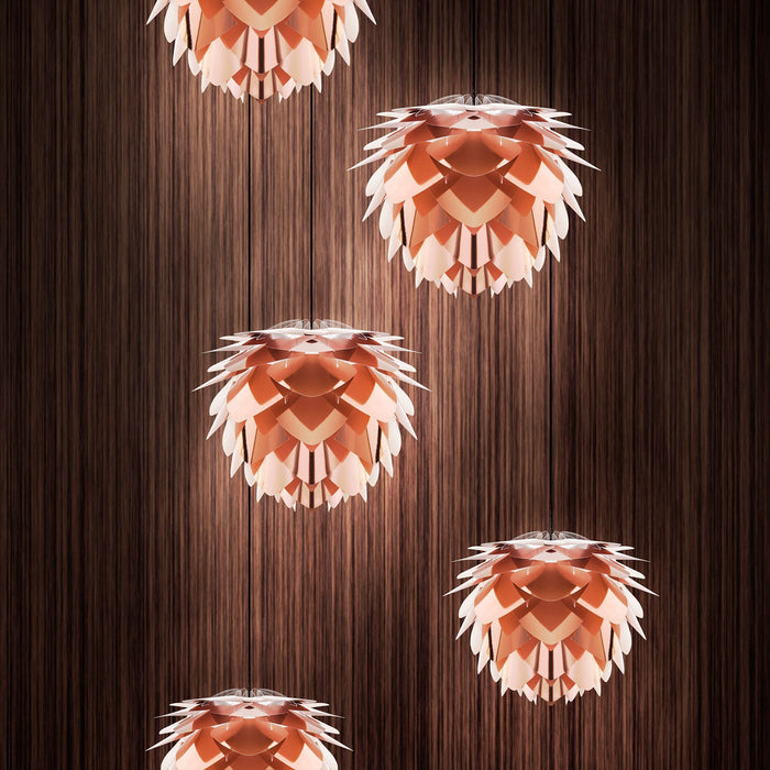 Umage Silvia Mini hanglamp Ø32 wit snoer, messing