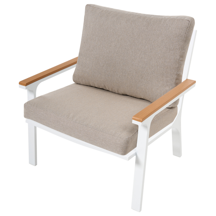 Beliani - ORERO - Loungeset 4-zits - Taupe - Aluminium