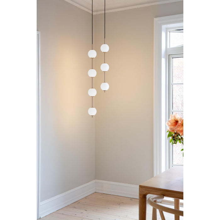 Umage Audrey 3 hanglamp LED messing|opaal
