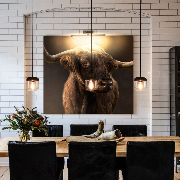 Umage Acorn hanglamp Ø14 zwart snoer, amber messing