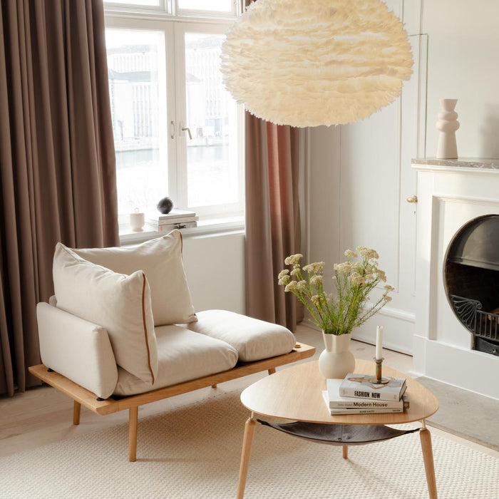 Umage Eos XL hanglamp Ø75 zwart snoer, lichtgrijs