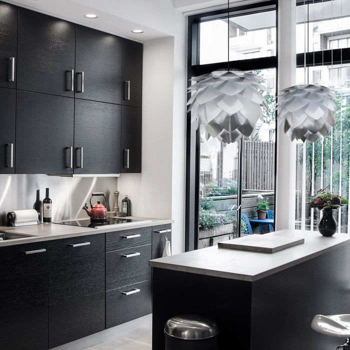 Umage Silvia Mini hanglamp Ø32 zwart snoer, messing