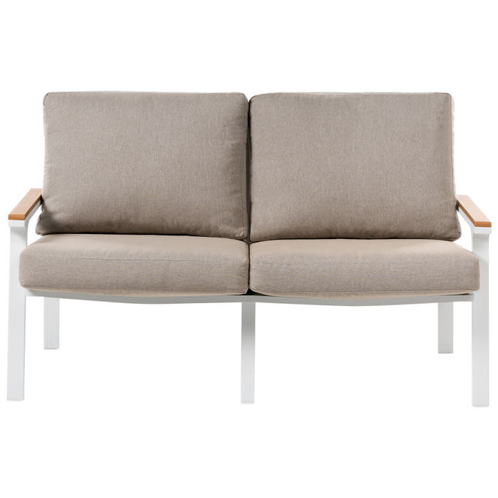 Beliani - ORERO - Loungeset 4-zits - Taupe - Aluminium