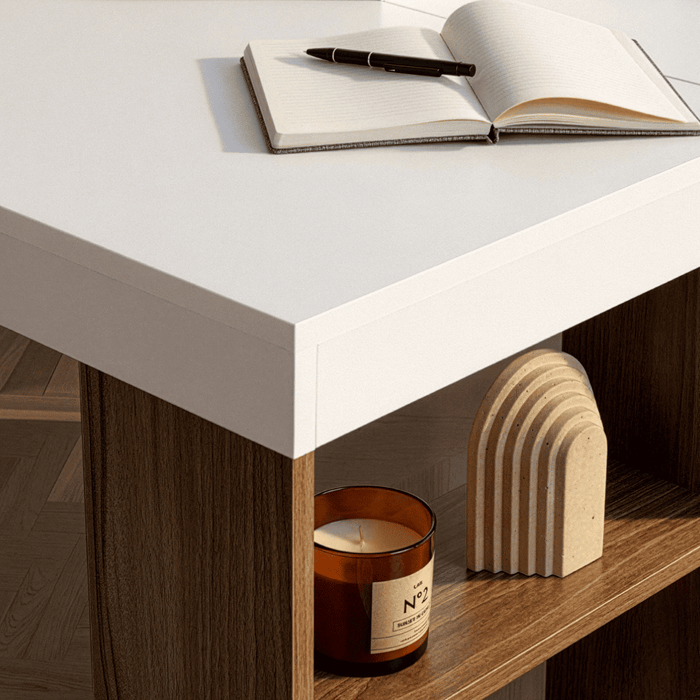 Calicosy - Hoekbureau met opbergruimte ORGANIS - H72 cm