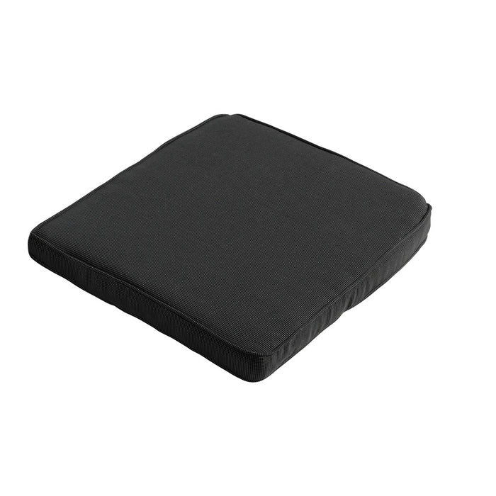 Madison - Zitkussen Wicker Rib black - Ca. 48x48 cm - Set van 4