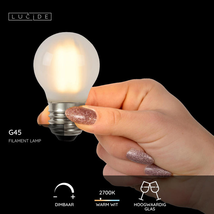 Lucide G45 Filament lamp - mat (set van 3)
