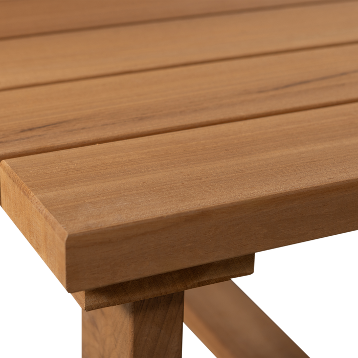 WOOOD Banco Salontafel Tuin - Hout|Metaal - Naturel - 42x122x68