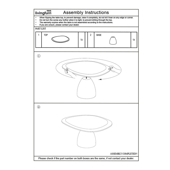 Brix - Salontafel Set Marron - Beige - Mangohout