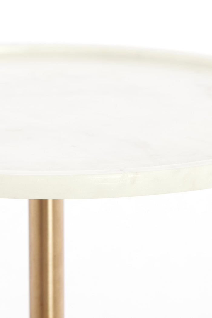 Light & Living - Bijzettafel CIVITA - Ø37x49 cm - Wit