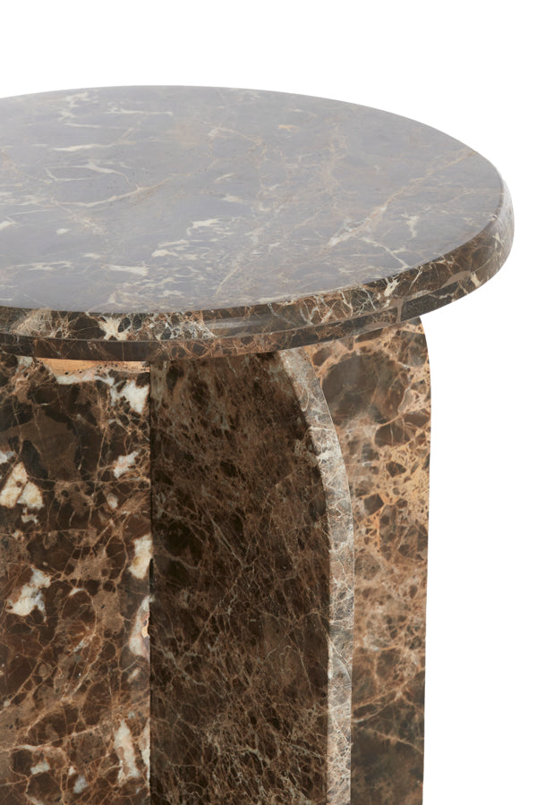 Light & Living - Bijzettafel OTINIA - Ø41x56cm - Bruin