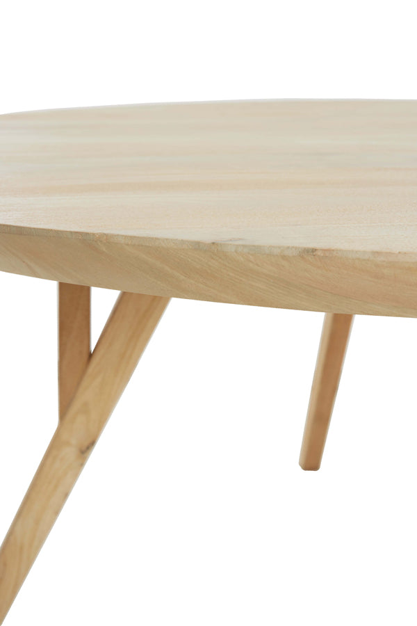 Light & Living - Eettafel QUENZA - Ø140x76cm - Bruin