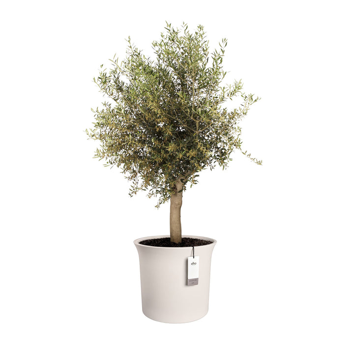 Elho June Tulip 47 - Linnen wit - Ø 47 x H 43 cm - Binnen en Buiten - 100% gerecycled