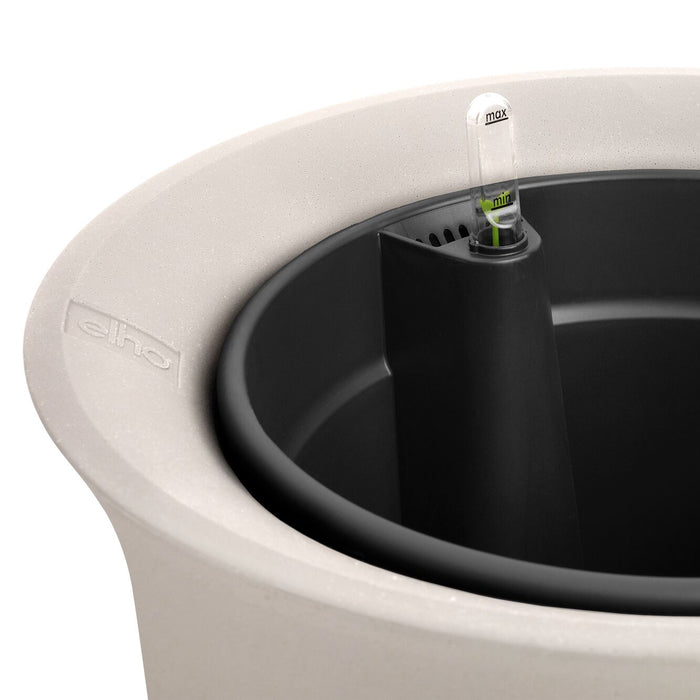 Elho June Tulip 47 - Linnen wit - Ø 47 x H 43 cm - Binnen en Buiten - 100% gerecycled