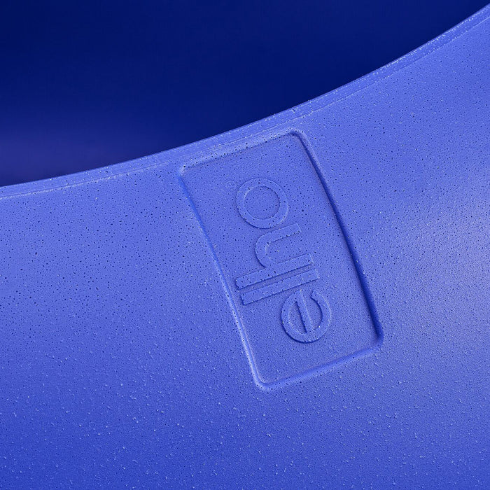 Elho Amber Roll Low 60 - Royal blue - Ø 60 x H 46 cm - Binnen en Buiten - 100% gerecycled kunststof