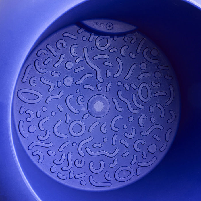 Elho Amber Roll High 43 - Royal blue - Ø 43 x H 58 cm - Binnen en Buiten - 100% gerecycled kunststof