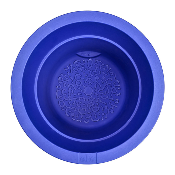 Elho Amber Grail 40 - Royal blue - Ø 38 x H 36 cm - Binnen en Buiten - 100% gerecycled