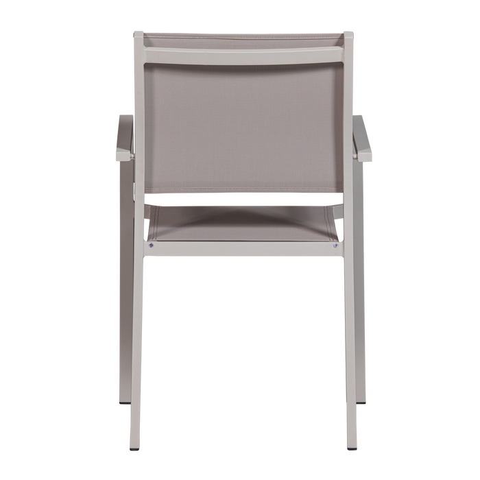 WOOOD Fowl Tuinstoel - Aluminium|Textileen - Zand - Set van 2