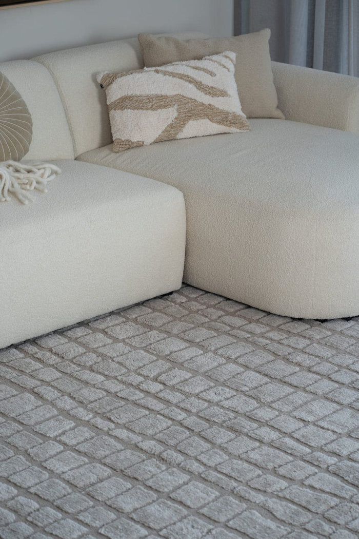 Interieur05 Scandinavisch vloerkleed Malin zand - 140 x 200 cm