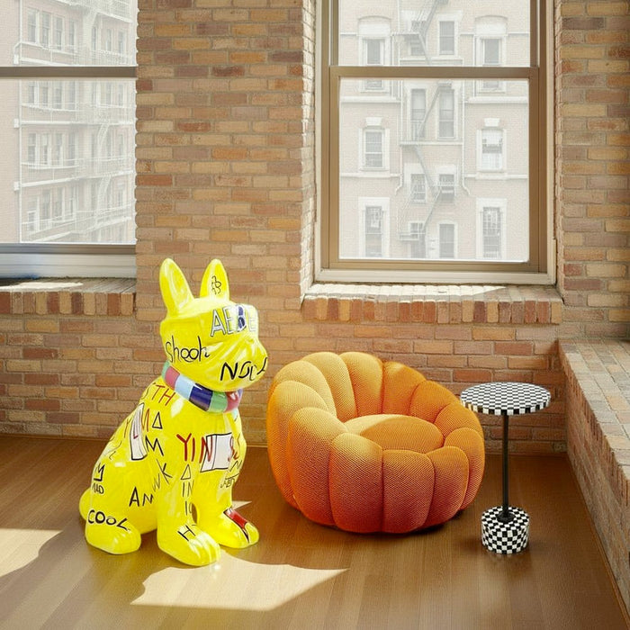 Draaifauteuil Peppo Bloom oranje Kare Design