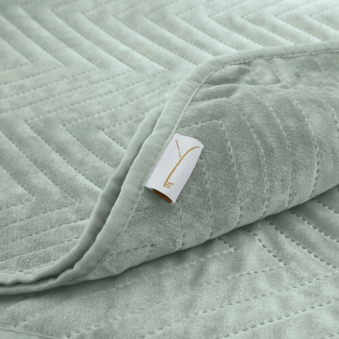 Yellow Bedsprei Madeline - laurel green