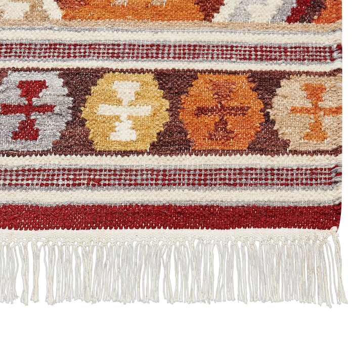 Beliani - AYGAVAN - Kelim vloerkleed - Multicolor - 200 x 300 cm - Wol