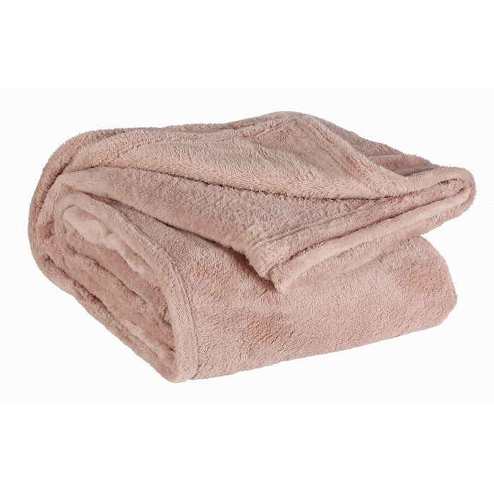 Unique Living | Justin plaid 150x200cm oud roze