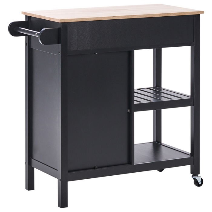 Beliani - GENOA - Keukentrolley - Zwart - MDF