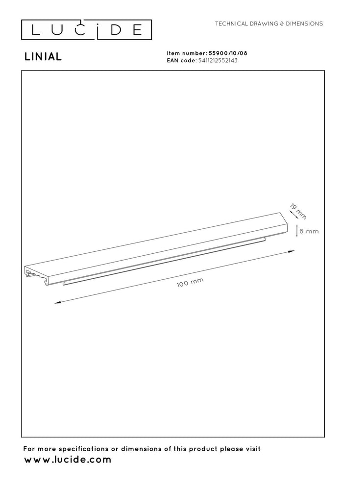 Lucide Premium LINIAL Railverlichting - Mat zwart chroom