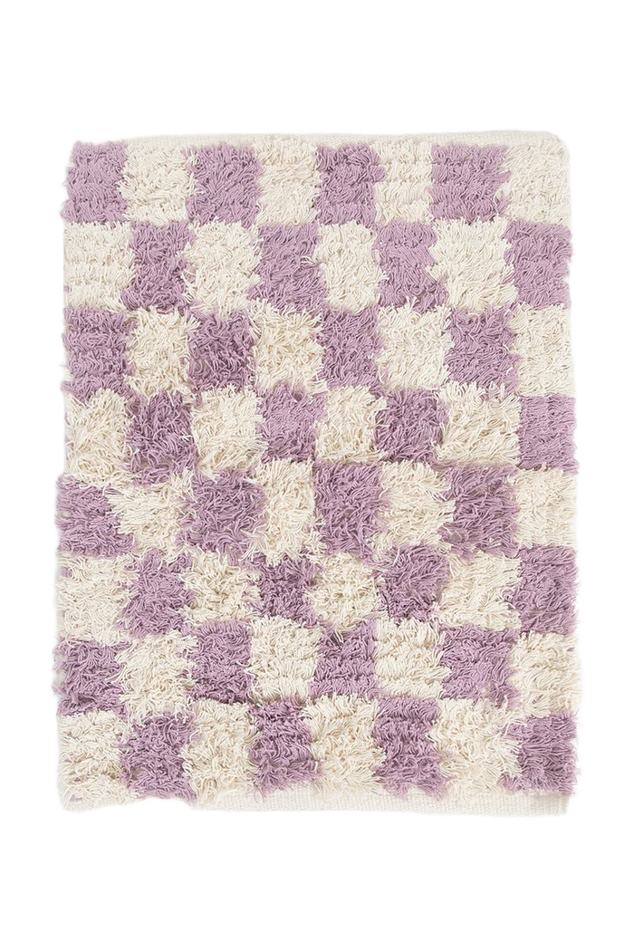 Sissy-Boy Lila geblokte badmat