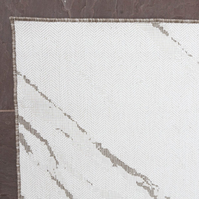 Buitenkleed Marble - Naturel|wit - dubbelzijdig - EVA Interior