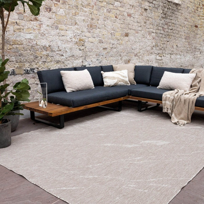 Buitenkleed Marble - Naturel|wit - dubbelzijdig - EVA Interior