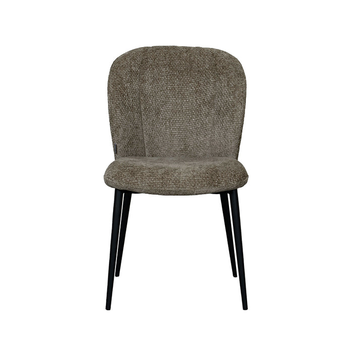 LABEL51 - Eetkamerstoel Vino - Hunter Elite - Zwart Metaal