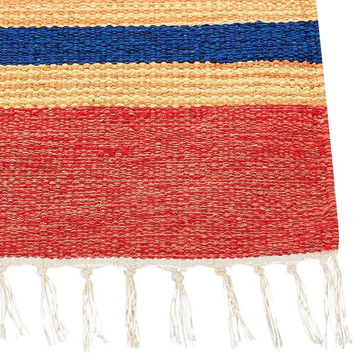 Beliani - HATIS - Vloerkleed - Meerkleurig - 140 x 200 cm - Katoen