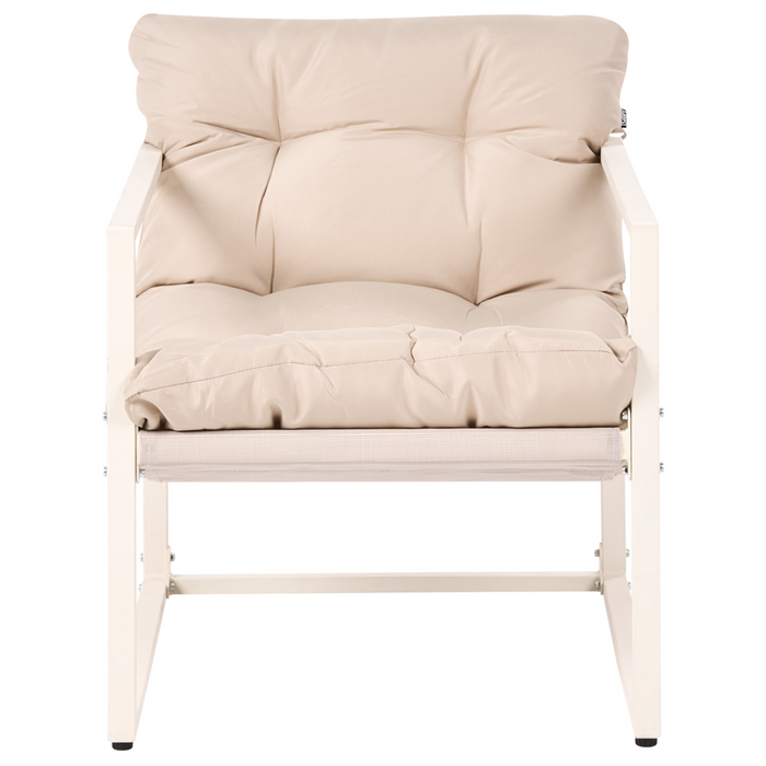 Beliani - GARDA - Loungeset - Beige - Staal