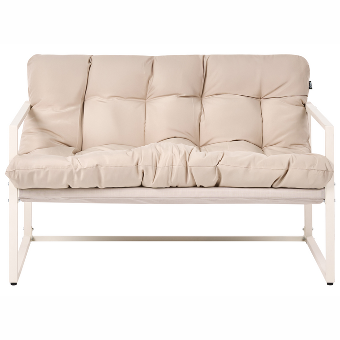 Beliani - GARDA - Loungeset - Beige - Staal