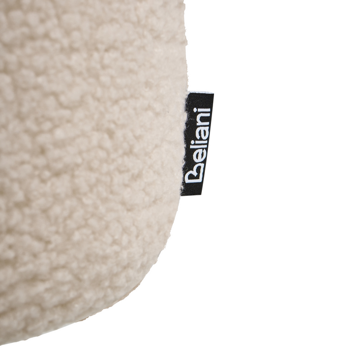 Beliani - SANILAC - Eetkamerstoel set van 2 - Beige - Bouclé