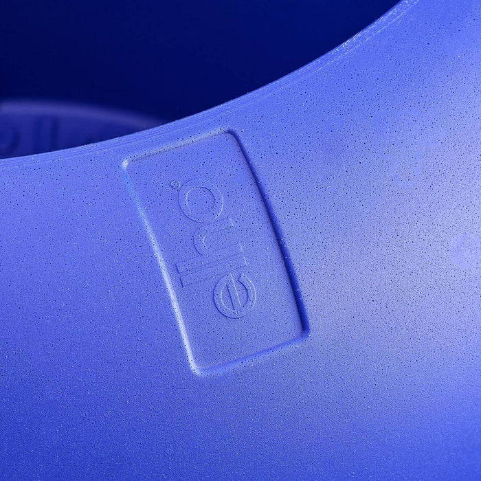 Elho Amber Roll Low 43 - Royal blue - Ø 43 x H 40 cm - Binnen en Buiten - 100% gerecycled