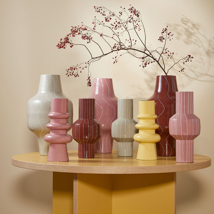 by fonQ Spire Vaas Ø 19 cm - Rainy Day